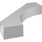 Ekena Millwork 6-in. W x 32-in. D x 36-in. H Westlake Architectural Grade PVC Knee Brace BRCP06X32X36WTL - alternate 3